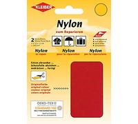 Kleiber - Tela de reparación de Nailon, autoadhesiva, Color Rojo