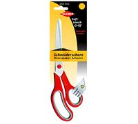 Kleiber - Tijera de modista ergonómica, Agarre Blando, 250 mm, (10 Pulgadas), Color Rojo