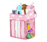 Kleiderbügel Organizer - Multifunktionaler Babyzimmer Aufbewahrungshalter | Verstellbarer Windelstapelhalter mit mehreren Fächern | Wasserdichter und leicht zu reinigender Babyartikel