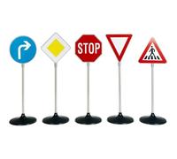 Klein Conjunto 6 Señales de Carretera Tráfico Escala Altura 72 cm Niños Niñas 3 Años