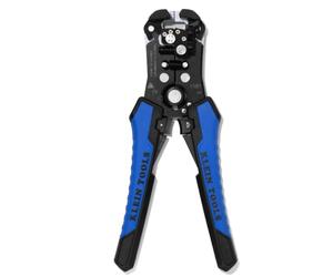 Klein Tools 11061 | Pelacables autoajustable 0,2-1 mm² | Cabeza autoajustable | Tope regulable | Rueda de tensión | Cortador integrado | 21 cm