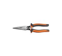 Klein Tools 2038EINS | Alicates de punta larga con corte lateral aislados 8 inch | Aislamiento 1000 V para electricos | Cuchillas de corte endurecidas | Mangos ergonomicos