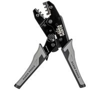 Klein Tools 3010CR MC4 - Crimpadora solar de trinquete para conectores fotovoltaicos de alambre de cobre trenzado de 10-14 AWG