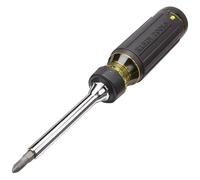 Klein Tools 32305 Destornillador de trinquete multibroca, herramienta 15 en 1 con puntas Phillips, ranuradas, cuadradas, Torx y combinadas y destornillador de tuerca de 1/4 pulgadas