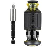 Klein Tools 32308 - Destornillador multibit Stubby, herramienta magnética ajustable 8 en 1 con Phillips, ranurado, cuadrado y destornillador de tuerca