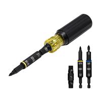 Klein Tools 32500HD - Destornillador de punta múltiple (11 en 1, con puntas Phillips, ranura, cuadrada, Torx