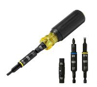 Klein Tools 32527HD KNECT 11 en 1 - Destornillador de tuerca para HVAC, multipuntas y resistente a los golpes, con puntas Phillips, plano, cuadrado y Schrader