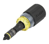 Klein Tools 32561HDRT KNECT - Destornillador de trinquete 7 en 1, clasificación de impacto, rechoncho con Phillips, puntas ranuradas, 3 destornilladores de tuerca, adaptador, 7 piezas