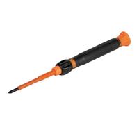 Klein Tools 32581INS Destornillador de precisión, destornillador aislado 2 en 1 con Phillips n.º 0 y puntas ranuradas de 1/8 pulgadas