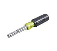 Klein Tools 32596 Destornillador con varias puntas/destornillador de tuerca, herramienta magnética 8 en 1, HVAC, deslizante, hexagonal, Phillips, puntas Schrader