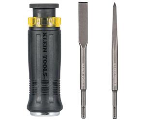 Klein Tools 32753SD SDS - Juego de destornilladores (3 piezas, cincel plano y puntas de toro)