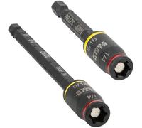 Klein Tools 32768 Impact Driver, 3-in-1 Impact Flip Socket and Bit Holder, 1/4 and 5/16-Inch Hex Drivers, 3 and 5-Inch Lengths, 2-Piece Set