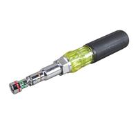 Klein Tools 32807MAG - Destornillador de tuerca 7 en 1, destornillador magnético con tamaños de tuerca hexagonal SAE de 1/4 a 9/16 pulgadas, mango de agarre suave para mayor torsión