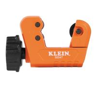 Klein Tools 50047 Mini cortador de tubos, diámetro exterior de 1-1/8 pulgadas, capacidad de corte para tubos de aluminio y cobre, hoja de repuesto incluida