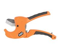 Klein Tools 50063 - Cortador de tubos de PVC con trinquete, corta tubos de PVC de 1-1/4 pulgadas de diámetro interior, CPVC, tubos PEX, operación con una sola mano, cuchillas reemplazables