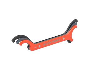 Klein Tools 50901R - Juego de llaves de contratuerca de conducto, 1/2, 3/4 y 1 pulgada, diseño compacto recto de aleación de acero que aprieta y afloja las tuercas de seguridad en espacios reducidos,