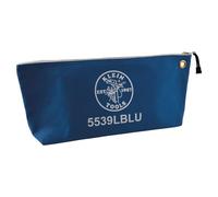 Klein Tools 5539LBLU Bolsa de herramientas de lona con cremallera, bolsa de herramientas de lona azul con cierre, bolsa de monedas