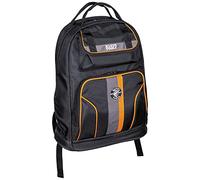 Klein Tools 55475 Tradesman Pro Tool Gear Mochila, negro con naranja/gris, 17.5 pulgadas