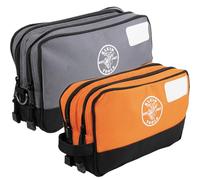 KLEIN TOOLS 55579 - Juego de Bolsas de Herramientas con Cremallera, Compartimentos Dobles, Bolsas Resistentes de 10 x 6 Pulgadas y 12 x 7 Pulgadas, Organizador Multiusos para Herramientas y