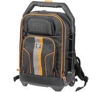 Klein Tools 55604 Mochila rodante para herramientas, bolsa de herramientas con 28 bolsillos, asa retráctil resistente, interior de almacenamiento grande, ruedas de 3 pulgadas