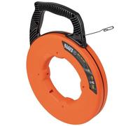 Klein Tools 56334 Cinta eléctrica para peces, extractor de alambre de acero de 240 pies con punta de doble bucle, carcasa y mango optimizados, para tiradores de alambre resistentes