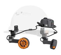 Klein Tools 60523 Ventilador de refrigeración Dual para Cascos Duros y Cascos de Seguridad, Ligero, Ventilador Recargable USB-C, enfría la Cabeza, el Cuello y la Cara
