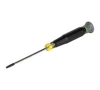 Klein Tools 6323 Mini destornillador de precisión, herramienta T10H TORX a prueba de manipulaciones con mango de agarre acolchado y anillos codificados por colores, vástago de 3 pulgadas