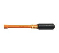 Klein Tools 646 - 1/2-ins 1/2-inch hexagonal aislante Cushion-Grip hollow-shank tuerca conductor con vástago de 15,24 cm, 646-9/16-INS