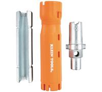 Klein Tools 68098 Llave de grifo, multiherramienta de fontanería 12 en 1 para instalaciones y reparaciones de fregaderos, inodoros y grifos