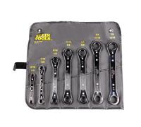 KLEIN TOOLS 68222 Juego de llaves de caja de trinquete, 7 piezas, fabricado en Estados Unidos