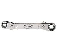 KLEIN TOOLS 68234 1/4-Inch by 5/16-Inch Fully Reversible Ratcheting Offset Box Wrench
