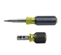 Klein Tools 80065 Schrader Kit de destornillador con destornillador multibroca 11 en 1 y destornillador de tuerca 2 en 1, accionamiento deslizante de cabeza hexagonal, 2 piezas