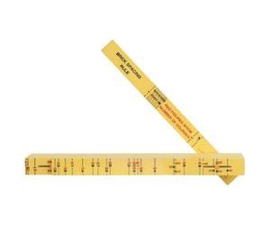 Klein Tools 91163B - Regla plegable, 6 pies, fibra de vidrio, escala de ladrillo, lectura exterior, graduación de 1/16 pulgadas, ideal para carpintería, metal y proyectos de bricolaje