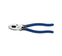 Klein Tools - Alicates de liniero D213-9NETP para cortar cinta pasacables, fabricados en Estados Unidos, diseño de gran palanca con mango templado para mayor comodidad al cortar, 22,8 cm