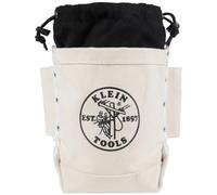 Klein Tools Bolsa de herramientas 5416TC, bolsa de cierre superior con cordón de 3 pulgadas, carga nominal con conexión de túnel, 5 x 10 x 9 pulgadas