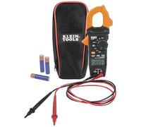 Klein Tools CL120 - Medidor de abrazadera digital, rango automático de 400 amperios CA/CC y medidor de voltaje sin contacto, naranja