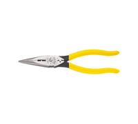 Klein Tools D203-8NCR - Alicates de corte lateral de punta larga, endurecidos por inducción y más pesados para mayor potencia de corte, 8 pulgadas
