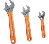 Klein Tools D5073 - Juego de llaves ajustables, capacidad extra, 6 pulgadas, 8 pulgadas, 10 pulgadas, acero de aleación forjado tratado térmicamente, métrico y SAE, 3 piezas