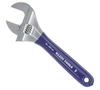 Klein Tools D509-8 Llave ajustable, llave de accionamiento forjada de mandíbula extra ancha con acabado cromado pulido, 8 pulgadas