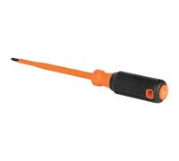 Klein Tools 6856INS Destornillador aislado, Destornillador de punta Phillips #1 de 1000 V con vástago de 6 pulgadas, punta idéntica, mango de agarre de cojín