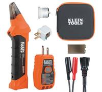 Klein Tools ET310KIT - Disyuntor de CA y kit de accesorios con probador eléctrico, probador de voltaje, probador de enchufe GFCI, cables, adaptadores y maletines
