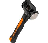Klein Tools H80693 - Martillo de doble cara de 3 libras con mango de fibra de vidrio, diseño resistente a los golpes para golpear y demoler, incluye agujero para cordón