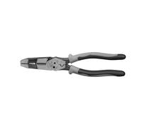 Klein Tools J215-8CR | Alicates híbridos plier, crimpador y pelacables | Multi-herramienta de corte, torsión y crimpado 209 mm (8 inch)
