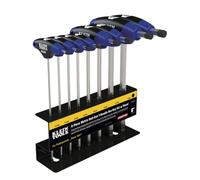 Klein Tools JTH68MB - Juego de mango en T de extremo de bola métrico de 6 pulgadas, 8 piezas