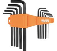 Klein Tools LS12 12-Piece Long-Arm Hex Key Set, SAE, Heat-Treated, L-Style Keys Sizes 1/16-Inch to 3/8-Inch, Twist-to-Lock Case