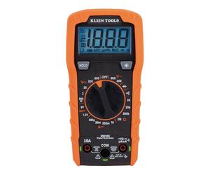 Klein Tools MM325 | Multímetro digital de rango manual 600 V con alerta LED de puntas, pantalla LCD y prueba de batería/diodo/continuidad | Instrumento de medición para electricistas y profesionales