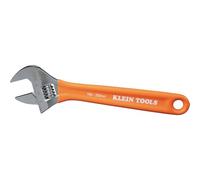 Klein Tools O50710 - Llave ajustable, mandíbula de capacidad extra forjada de precisión de 1 1/2 pulgadas, escalas SAE y métricas, mango sumergido en plástico, 10 pulgadas