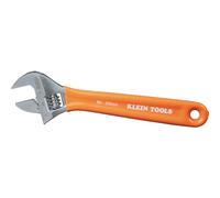 Klein Tools O5078 Llave ajustable, mandíbula de capacidad extra forjada de precisión de 1 1/2 pulgadas, escalas SAE y métricas, mango sumergido en plástico, 8 pulgadas
