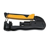 Crimpadora de compresión, crimpadora de alambre y crimpadora coaxial para cableado interior y exterior, Klein Tools VDV211-063, amarillo