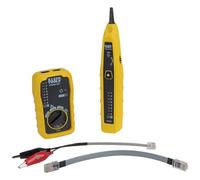 KLEIN TOOLS Kit generador de tonos, rastreador de cables y probador con sonda incluye pinzas de cocodrilo y conector RJ11/RJ12/RJ45 VDV500-705